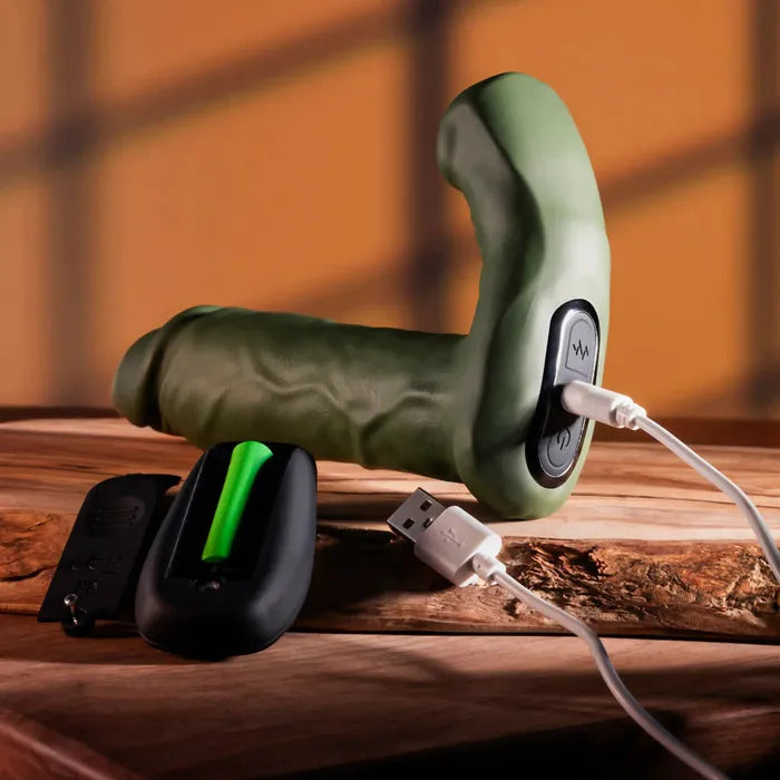 Gender X THE HUNK USB Rechargeable Thrusting Vibrator With Remote 15.2cm Gender X