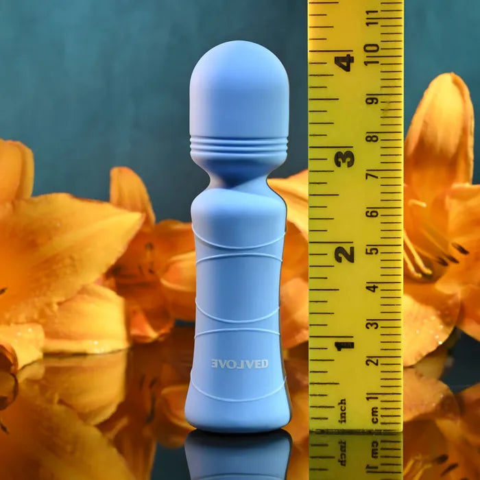 Evolved Out Of The Blue USB Rechargeable Mini Massager Wand 10.5cm Evolved