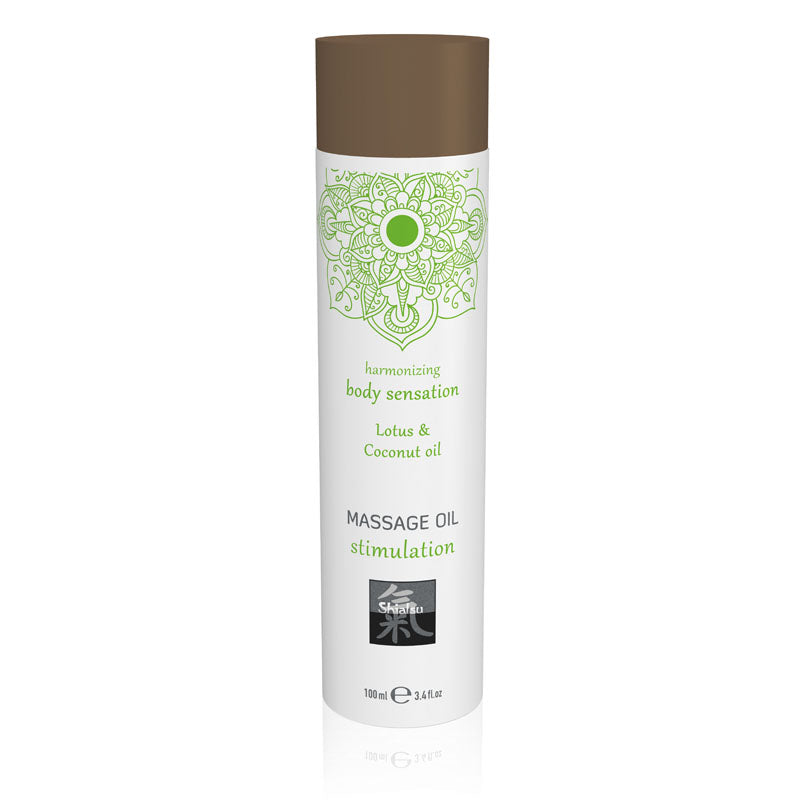 Hot Production SHIATSU Massage Oil Stimulation Lotus & Coconut Oil Scented 100ml Hot Production Main image