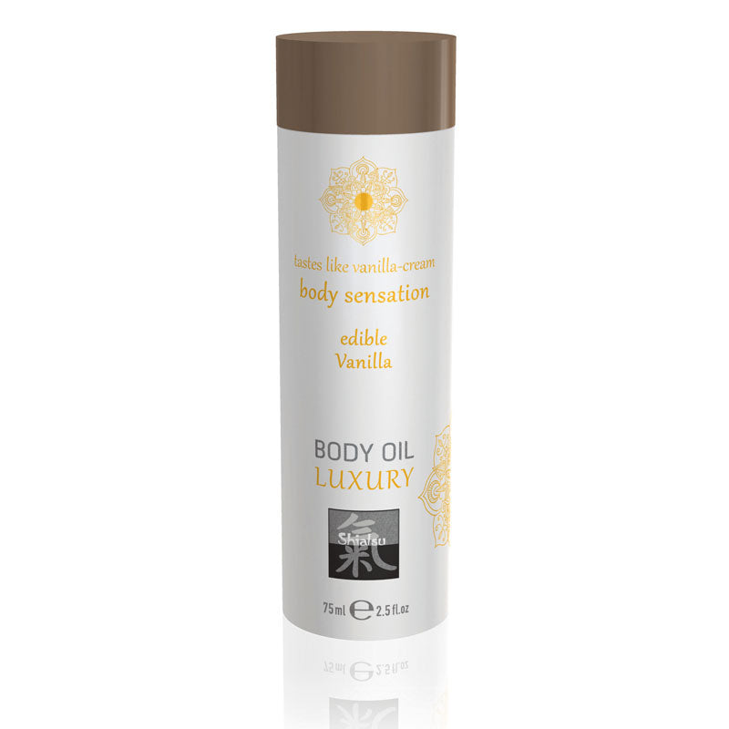Hot Production SHIATSU Edible Body Oil Luxury Flavoured 75 ml Hot Production