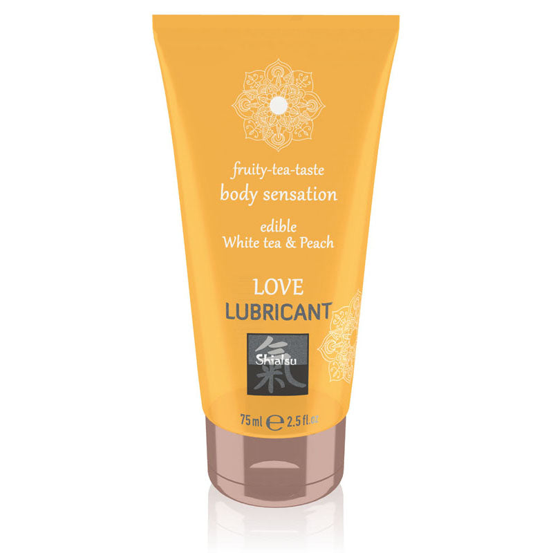 Hot Production SHIATSU Love Lubricant White Tea & Peach Flavoured 75ml Hot Production Main image