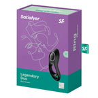 Satisfyer Legendary Duo USB Rechargeable Cock & Balls Ring Black Satisfyer
