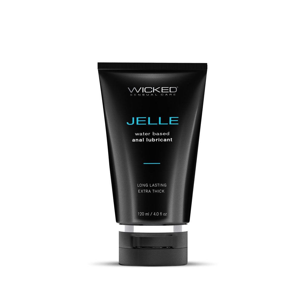 Wicked Jelle Water Based Anal Lubricant 4 Oz Bottle Wicked