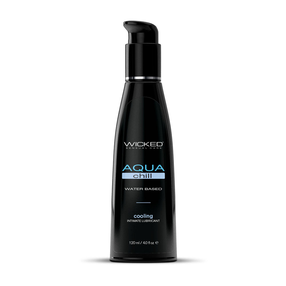 Wicked Aqua Chill Cooling Water Based Lubricant 4 Oz Bottle Wicked Main image