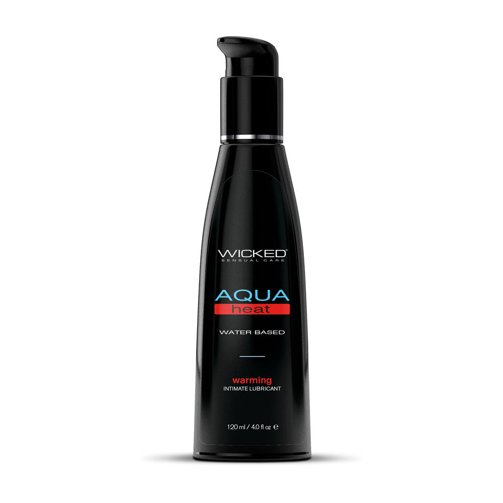 Wicked Aqua Heat Warming Water Based Lubricant 4 Oz Bottle Wicked