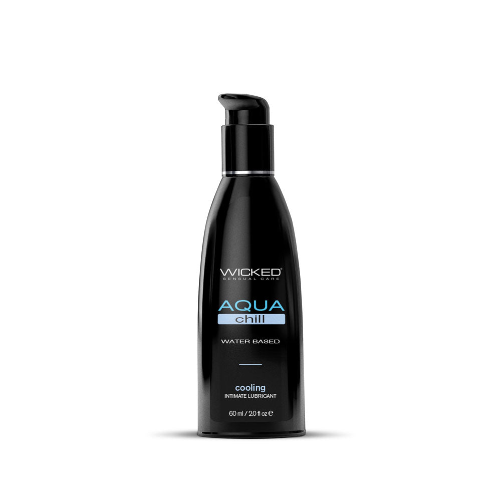 Wicked Aqua Chill Cooling Water Based Lubricant 2 Oz Bottle Wicked Main image