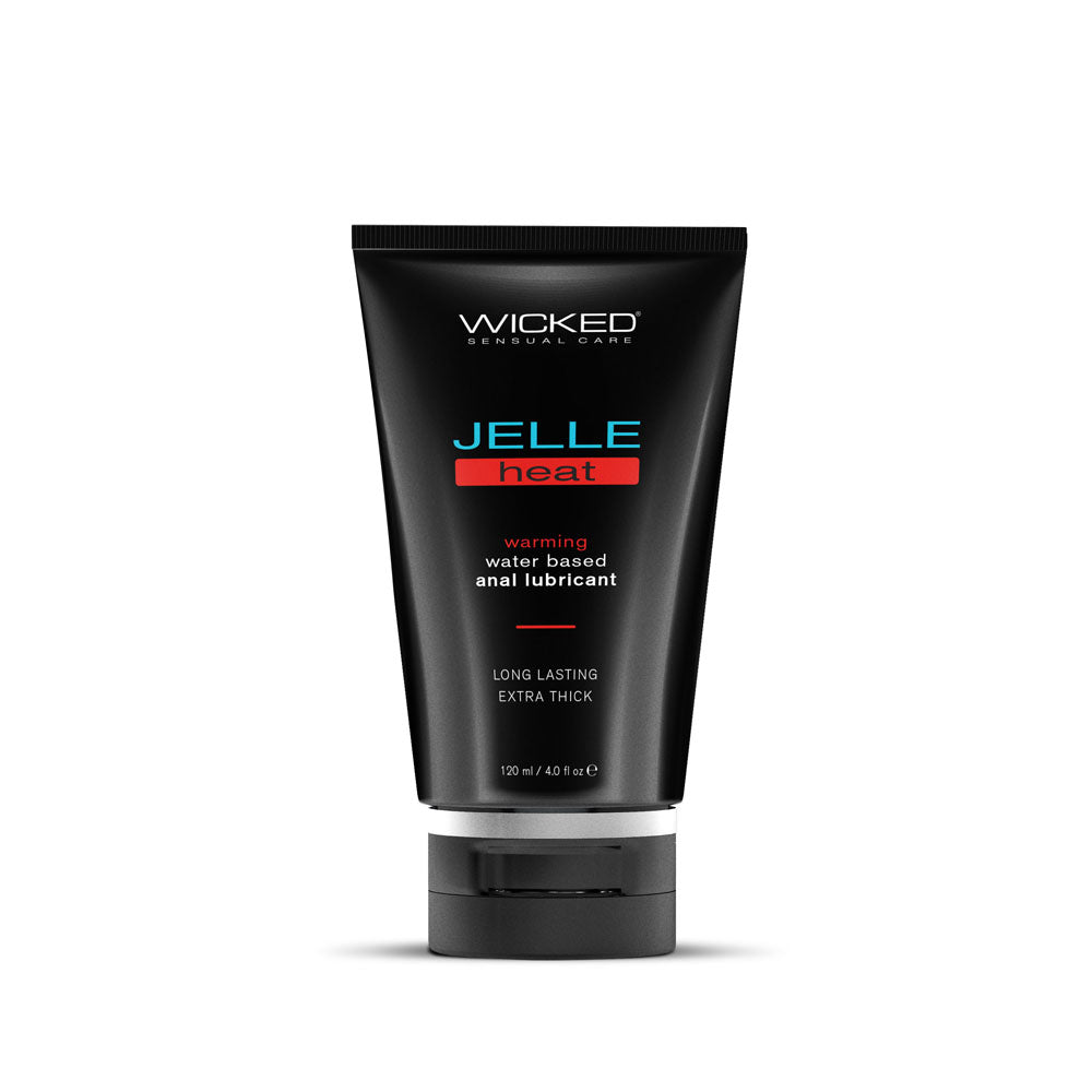 Wicked Jelle Heat Warming Water Based Anal Lubricant 4 Oz Bottle Wicked