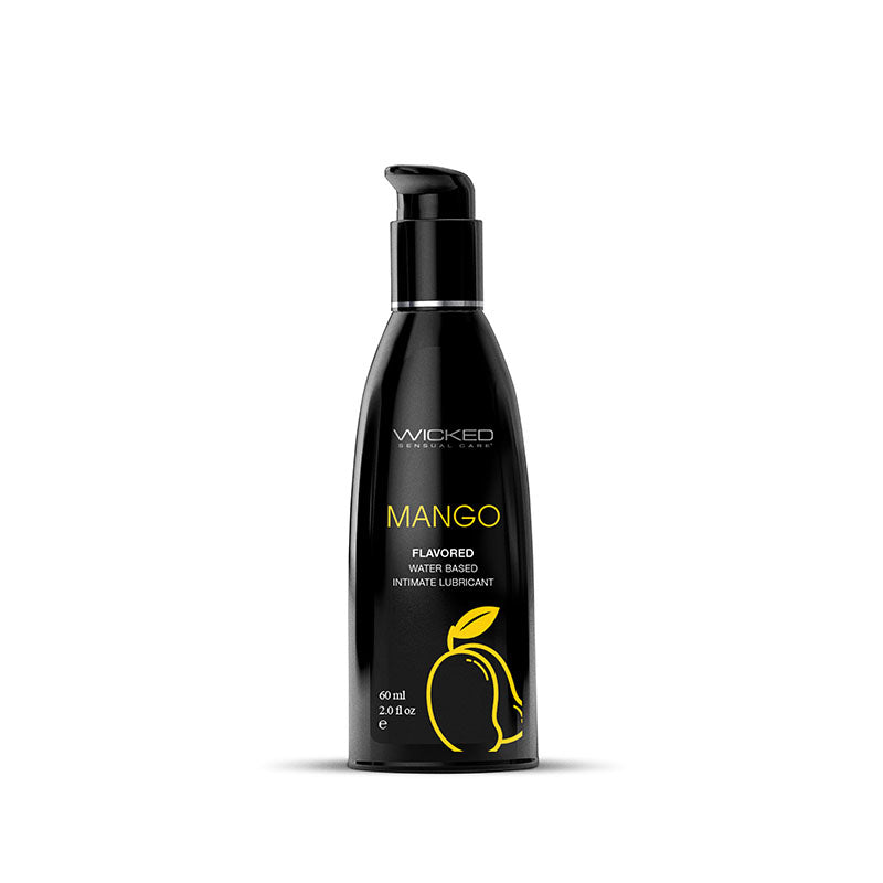 Wicked Aqua Mango Flavoured Water Based Lubricant 2 Oz Bottle Wicked Main image