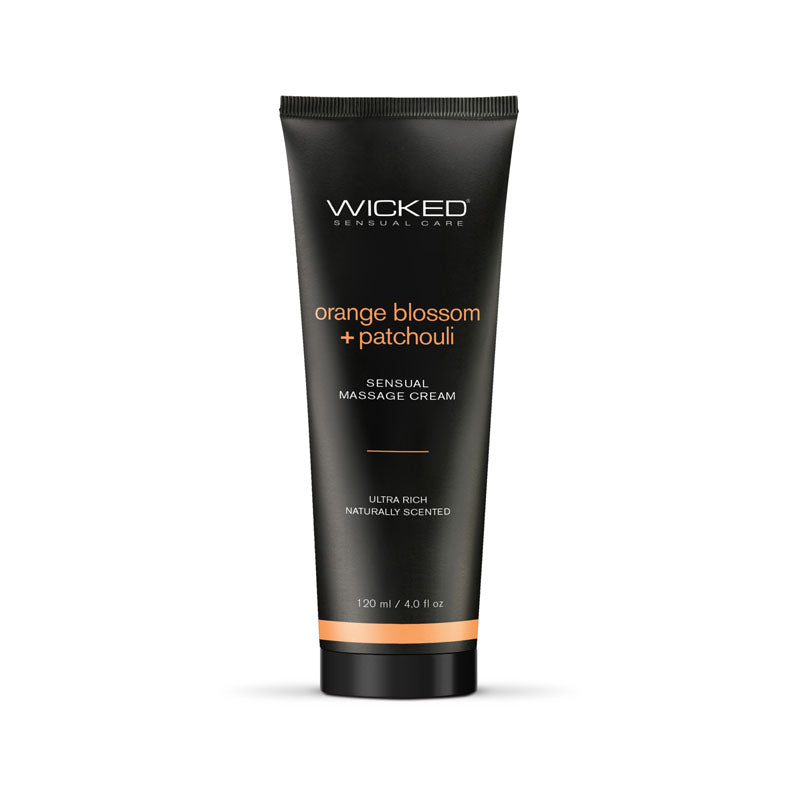 Wicked ORANGE BLOSSOM & PATCHOULI Sensual Scented Massage Cream 120ml Tube Wicked Main image