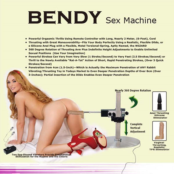 MyWorld Bendy Sex Machine Mains Powered Sex Machine MyWorld