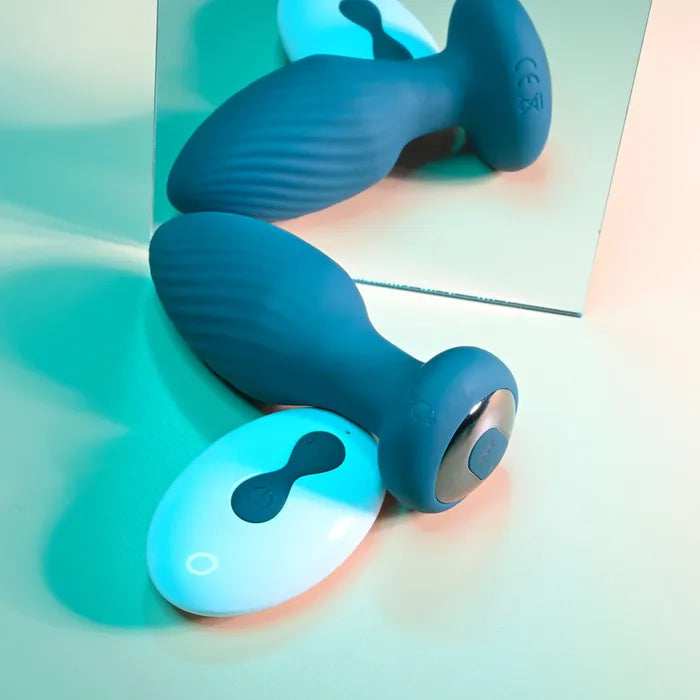 Playboy Pleasure SPINNING TAIL TEASER USB Rechargeable Vibrating & Rotating Butt Plug With Wireless Remote Playboy Pleasure
