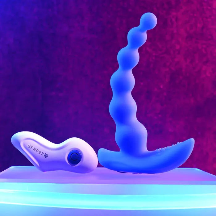 Gender X BEADED PLEASURE USB Rechargeable Vibrating Anal Beads With Remote Gender X