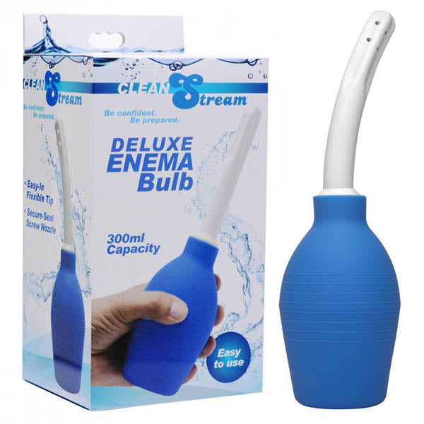 XR Brands CleanStream Deluxe Enema Bulb Unisex Douche Blue XR Brands