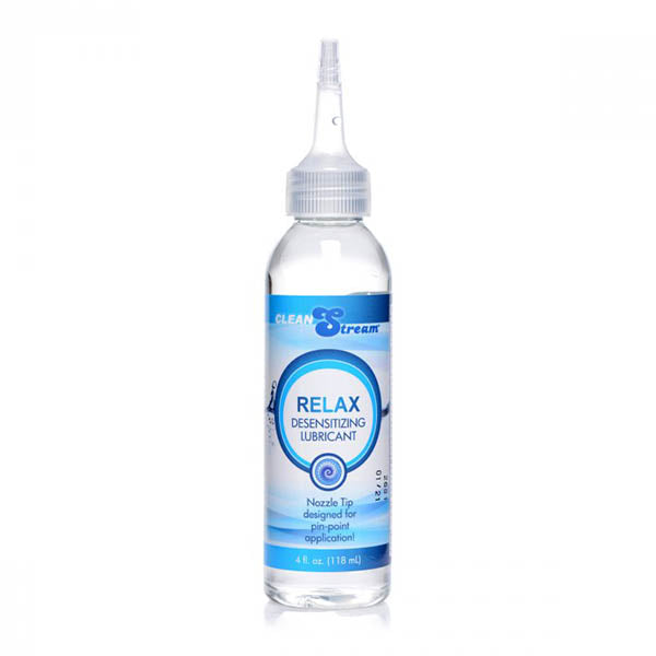 XR Brands CleanStream Relax Desensitising Lubricant With Nozzle Tip 118ml Bottle XR Brands Main image