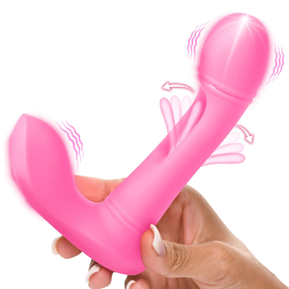 Inmi Flickers G Flick Flicking G Spot USB Rechargeable Flicking Vibrator With Remote 15cm Secondary image