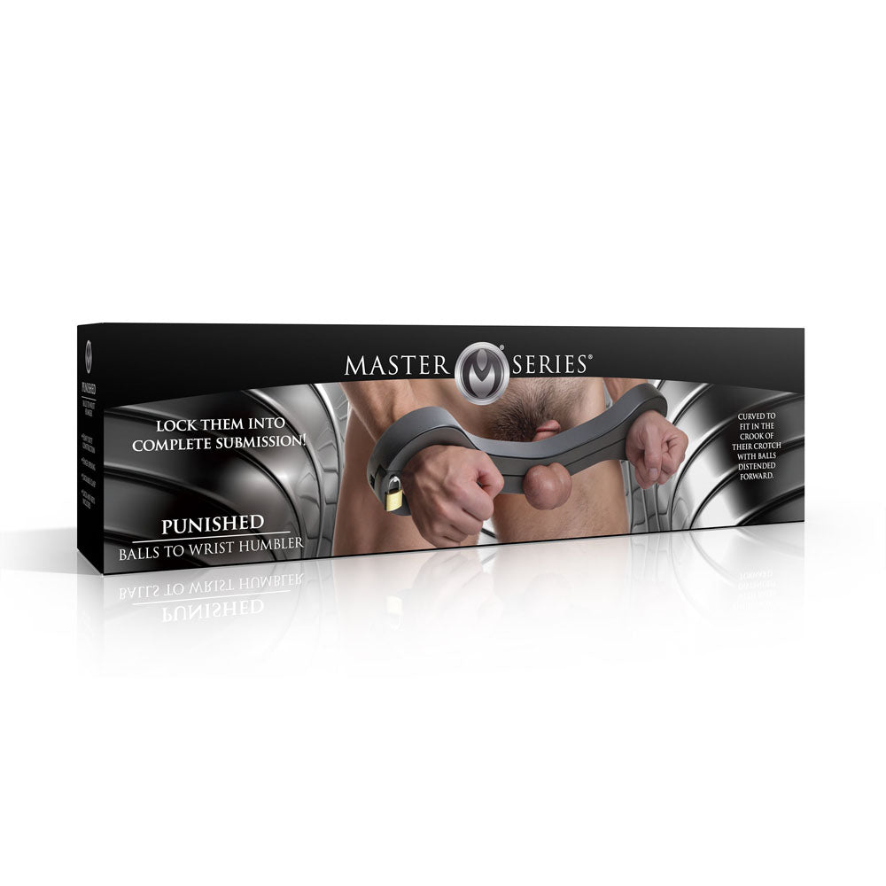 XR Brands Master Series Punished Balls To Wrist Humbler Restraint XR Brands Main image