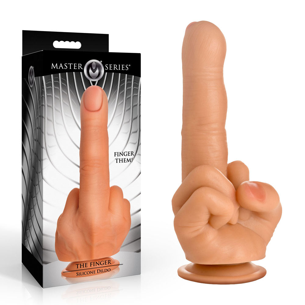 XR Brands Master Series The Finger Giant Finger Dildo 21.3cm Flesh XR Brands
