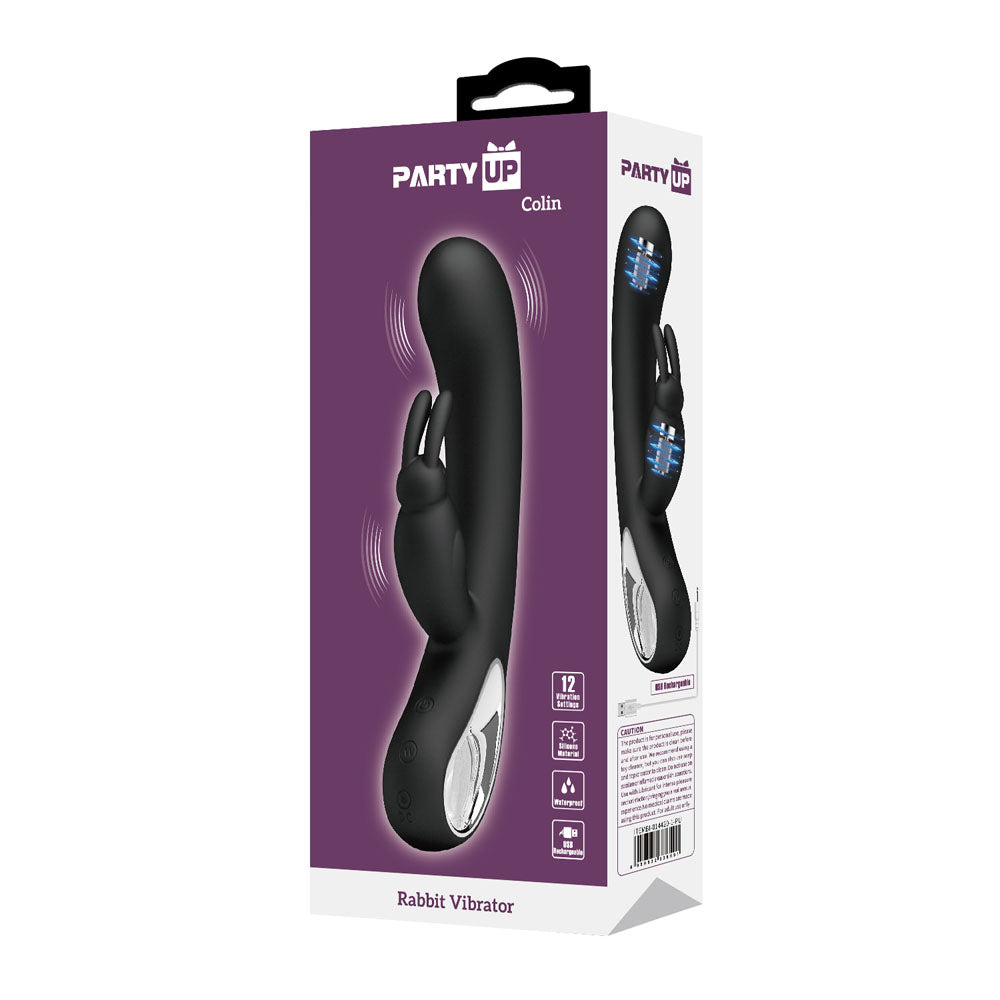 Party Up COLIN USB Rechargeable Rabbit Vibrator 21cm Party Up