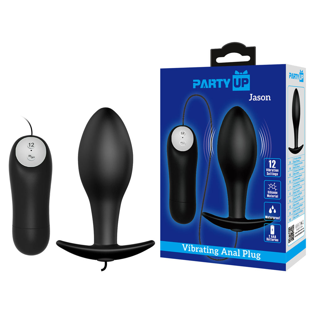 Party Up JASON Butt Plug With Remote 8.5cm Party Up Main image