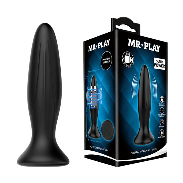 MR PLAY USB Rechargeable Vibrating Butt Plug Mr Play Main image