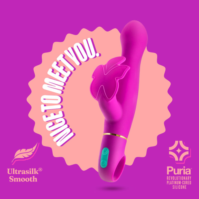 Blush Novelties Aria Naughty AF Butterfly Vibrator18.4cm Blush Novelties