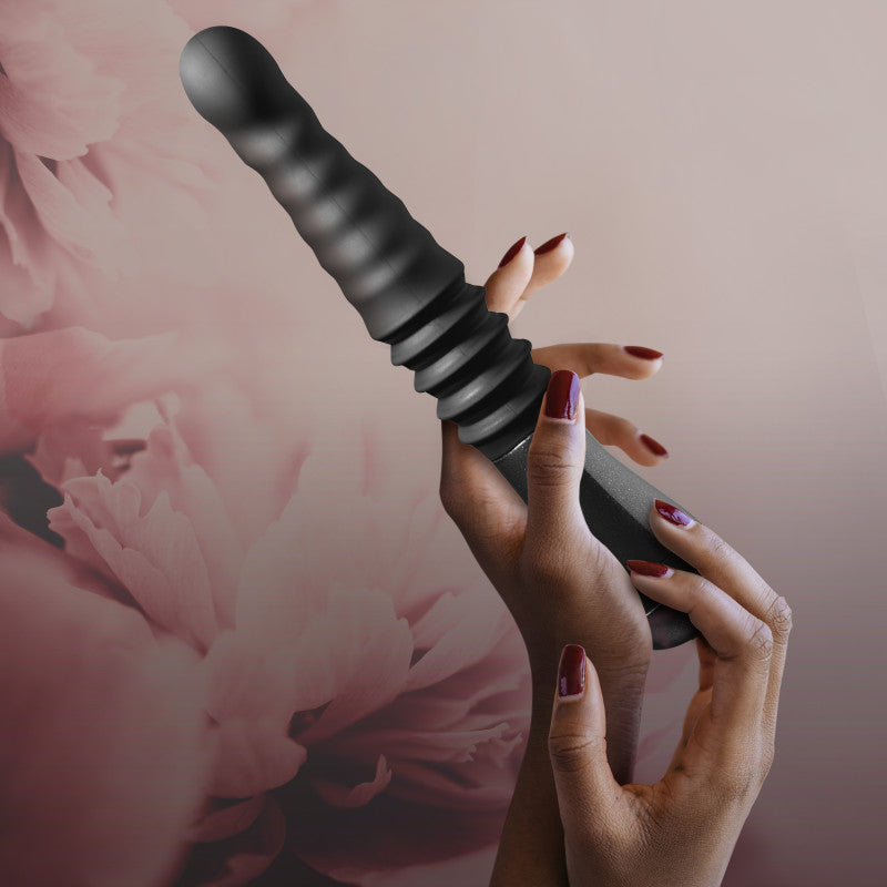 Temptasia Lazarus USB Rechargeable Thrusting Dildo 25.4cm Blush Novelties
