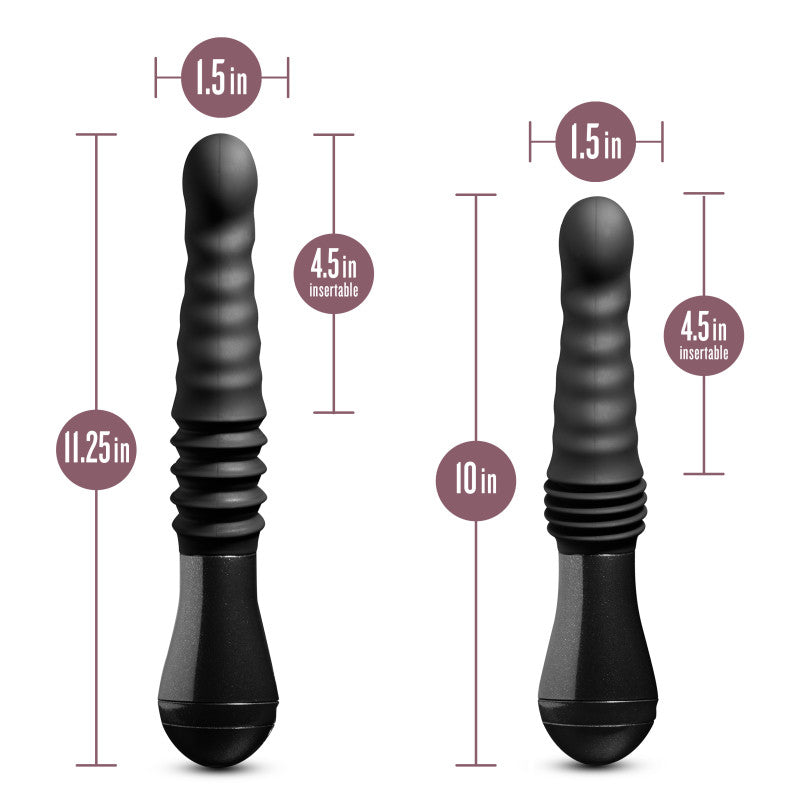 Temptasia Lazarus USB Rechargeable Thrusting Dildo 25.4cm Blush Novelties