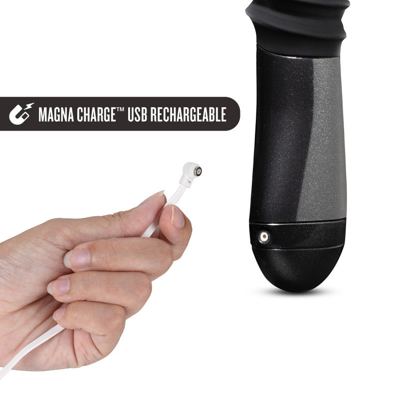 Temptasia Lazarus USB Rechargeable Thrusting Dildo 25.4cm Blush Novelties