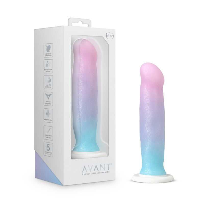 Blush Novelties Avant D17 Lucky Dong 20.3cm Rainbow Blush Novelties