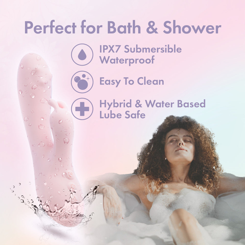Blush Novelties Play With Me Fairy Flutter USB Rechargeable Rabbit Vibrator 19.7cm Blush Novelties