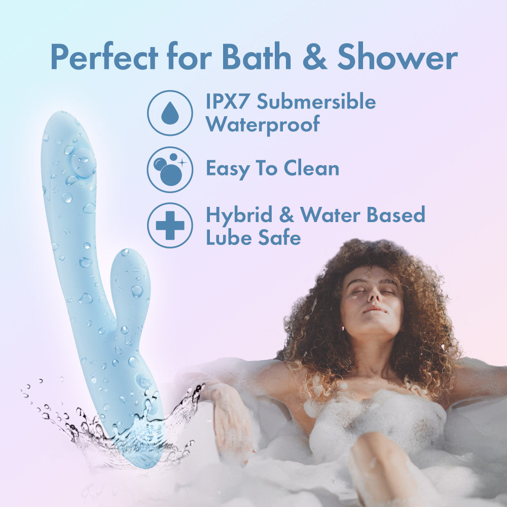 Blush Novelties Play With Me Moondust Magic USB Rechargeable Rabbit Vibrator 20.3cm Blush Novelties