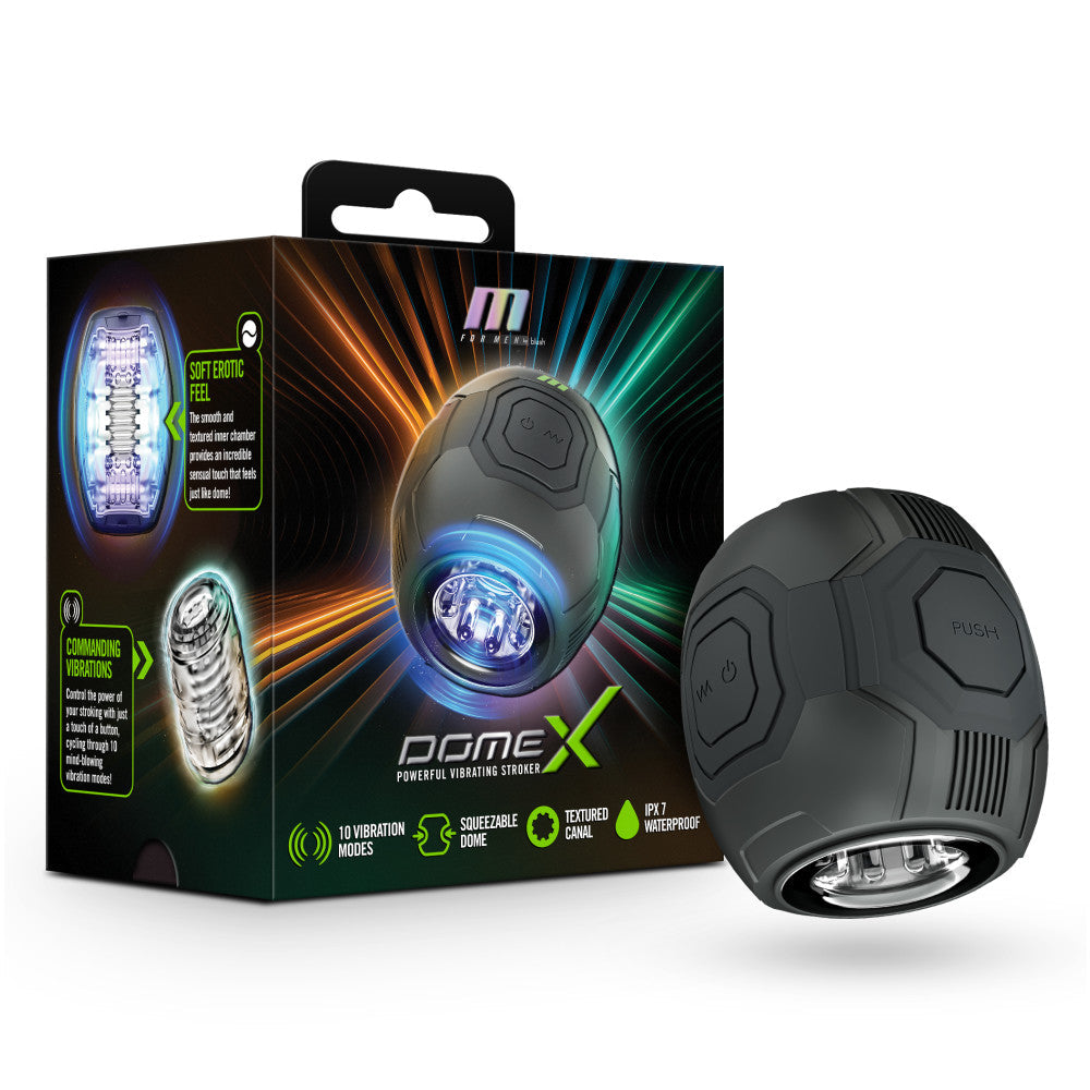 Blush Novelties M For Men Dome X USB Rechargeable Vibrating Stroker Blush Novelties