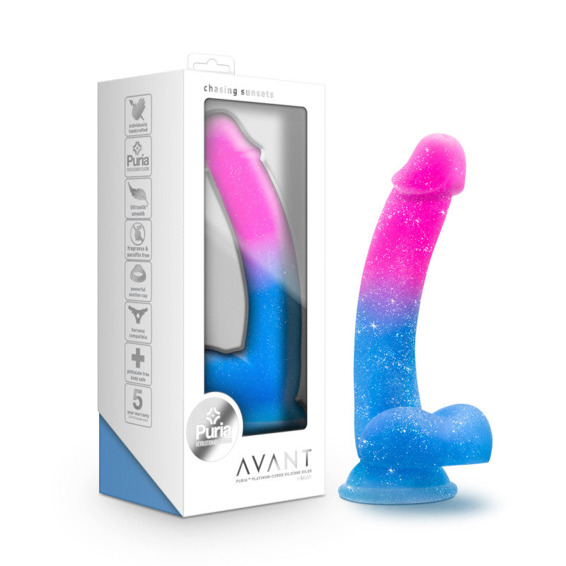 Avant Chasing Sunsets Mermaid Dong 19.7cm Pink / Blue Blush Novelties Main image