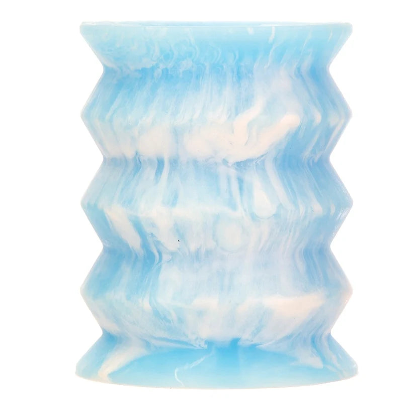 BMS Addiction Silicone Stroker Glow In The Dark Blue Main image