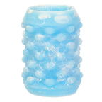BMS Addiction Silicone Stroker Glow In The Dark Blue