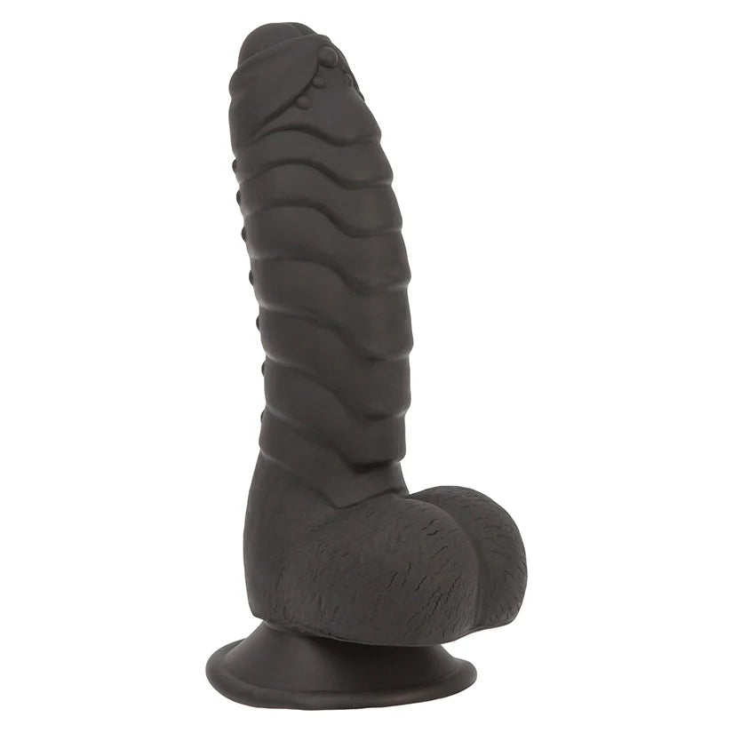 BMS Addiction Ben Realistic Dildo With Balls & Suction Cup Base Black 7 Inch Main image