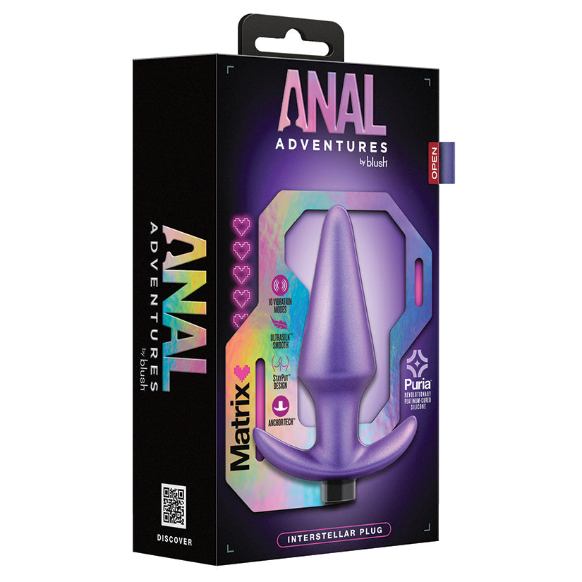 Blush Anal Adventures Matrix Interstellar Butt Plug Astro Violet Secondary image
