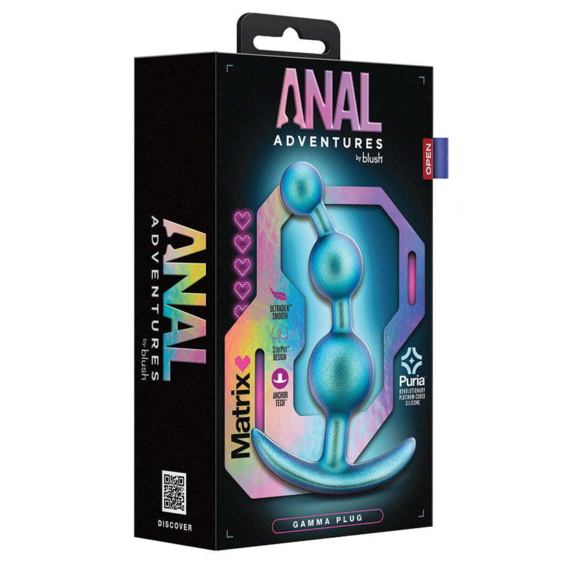 Blush Anal Adventures Matrix Gamma Butt Plug Teal Secondary image