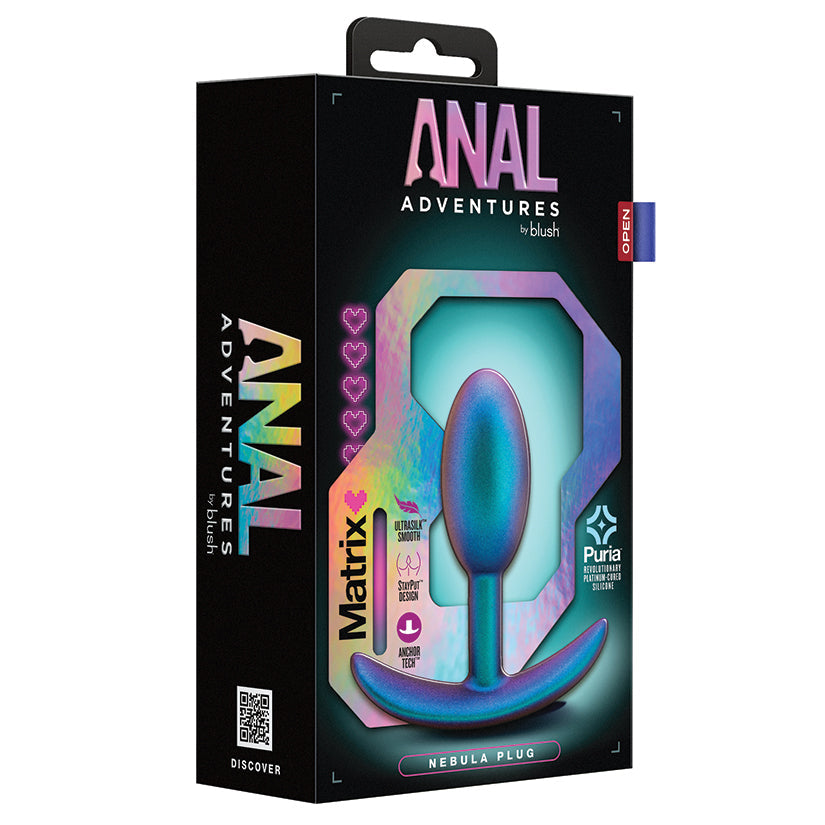Blush Anal Adventures Matrix Nebula Butt Plug Lunar Blue Secondary image