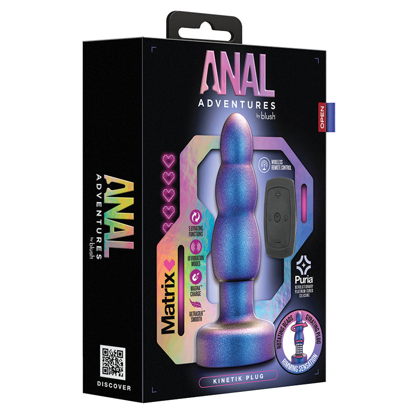 Blush Anal Adventures Matrix Kinetik Butt Plug Space Age Blue Secondary image
