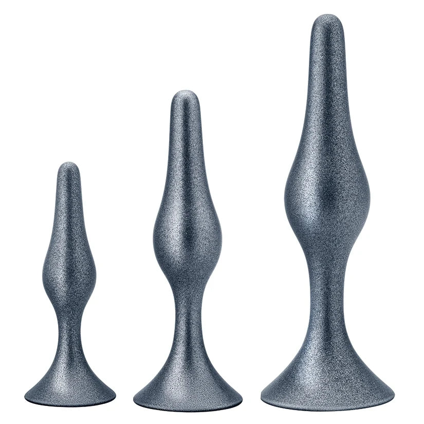 Blush Anal Adventures Matrix Genesis Butt Plug Kit Silver Main image