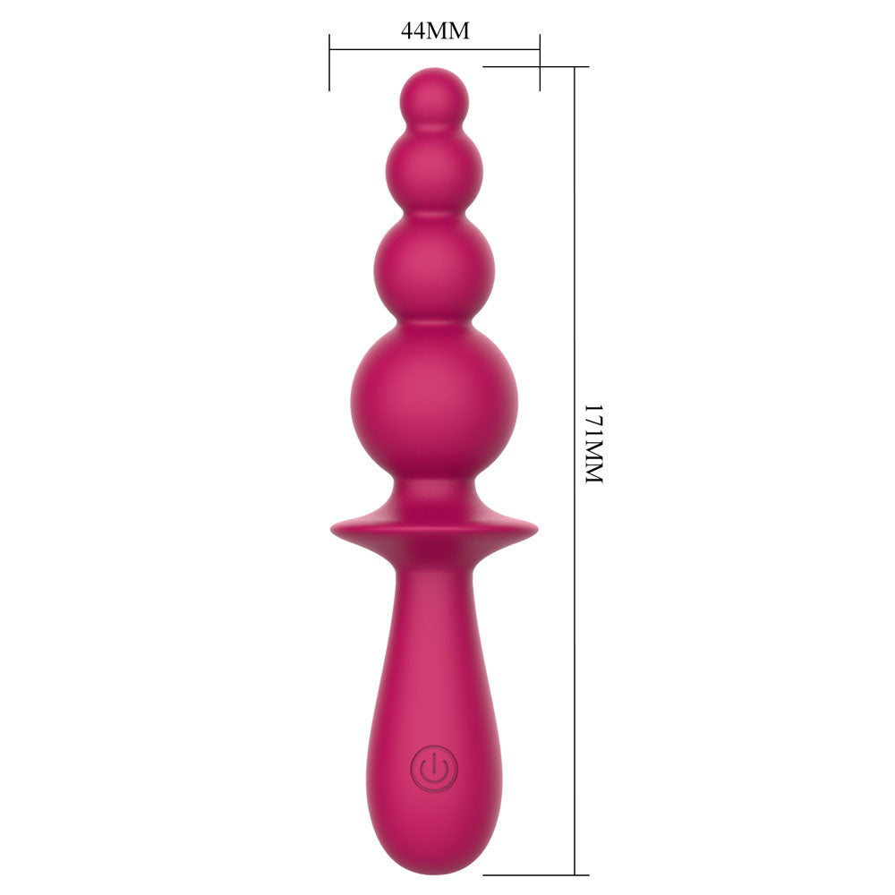 Party Up EVAJANE USB Rechargeable Beaded Vibrator 17.1cm Party Up