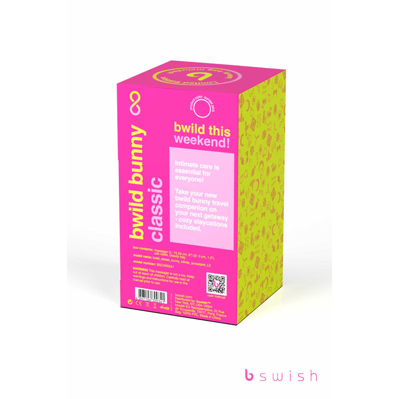 Bswish Bwild Classic Bunny Infinite Limited Edition USB Rechargeable Rabbit Vibrator With Storage Case 15.2cm Bswish