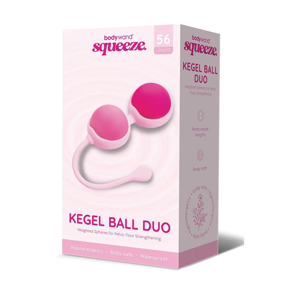Bodywand Squeeze Kegel Ball Duo Weighted Kegel Balls Pink Bodywand Main image