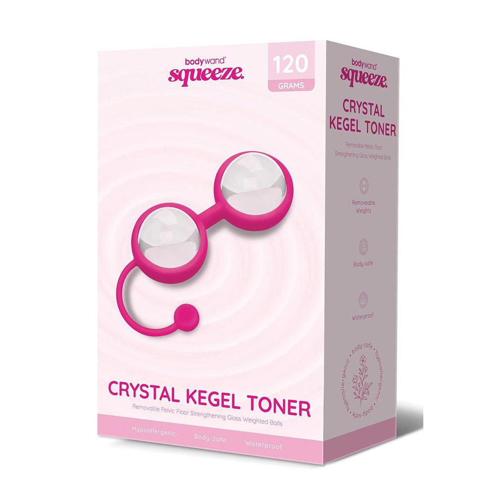 Bodywand Squeeze Crystal Kegel Toner Glass Weighted Kegel Balls Set Bodywand