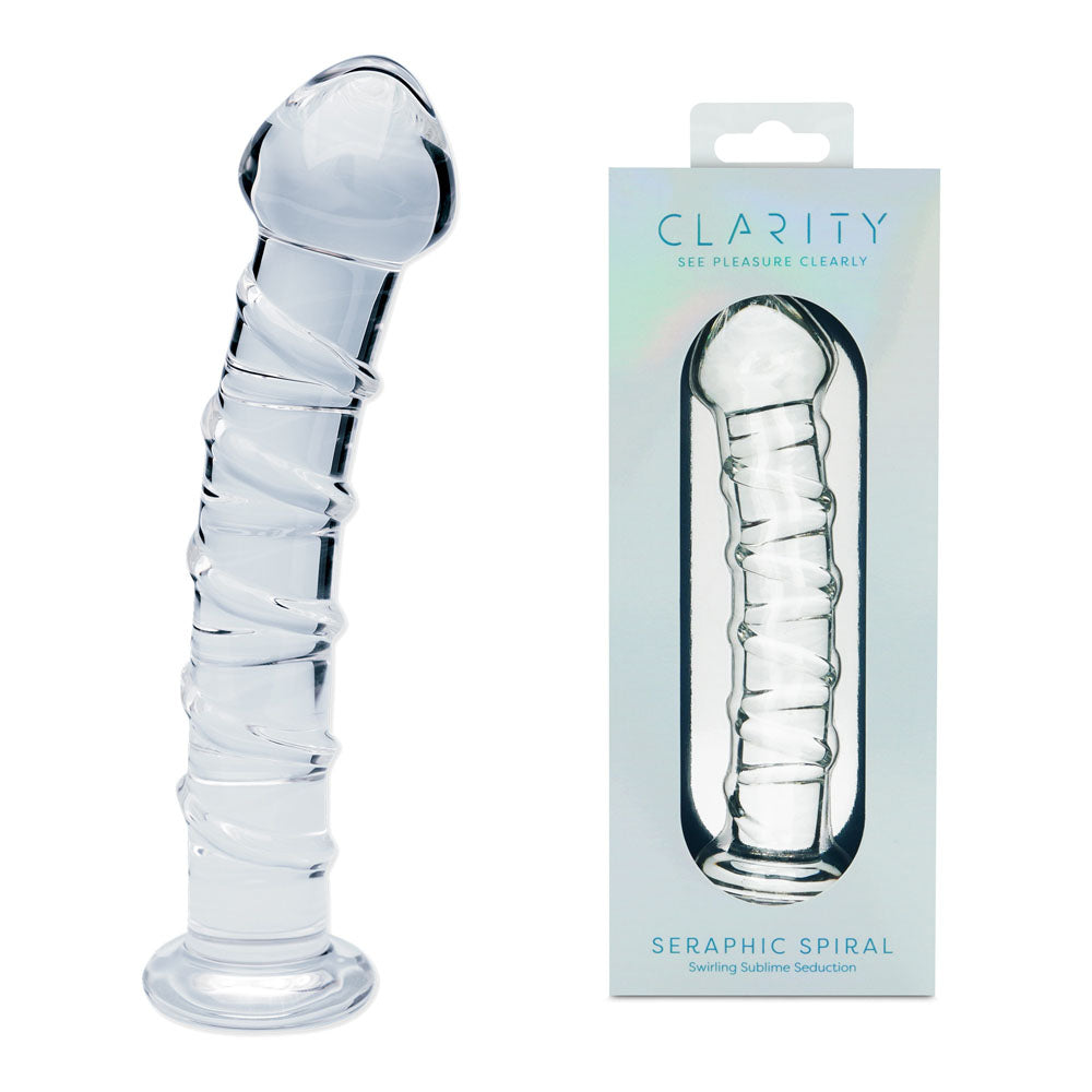 Creative Conceptions Clarity Seraphic Spiral Glass Dildo 16cm Creative Conceptions Main image