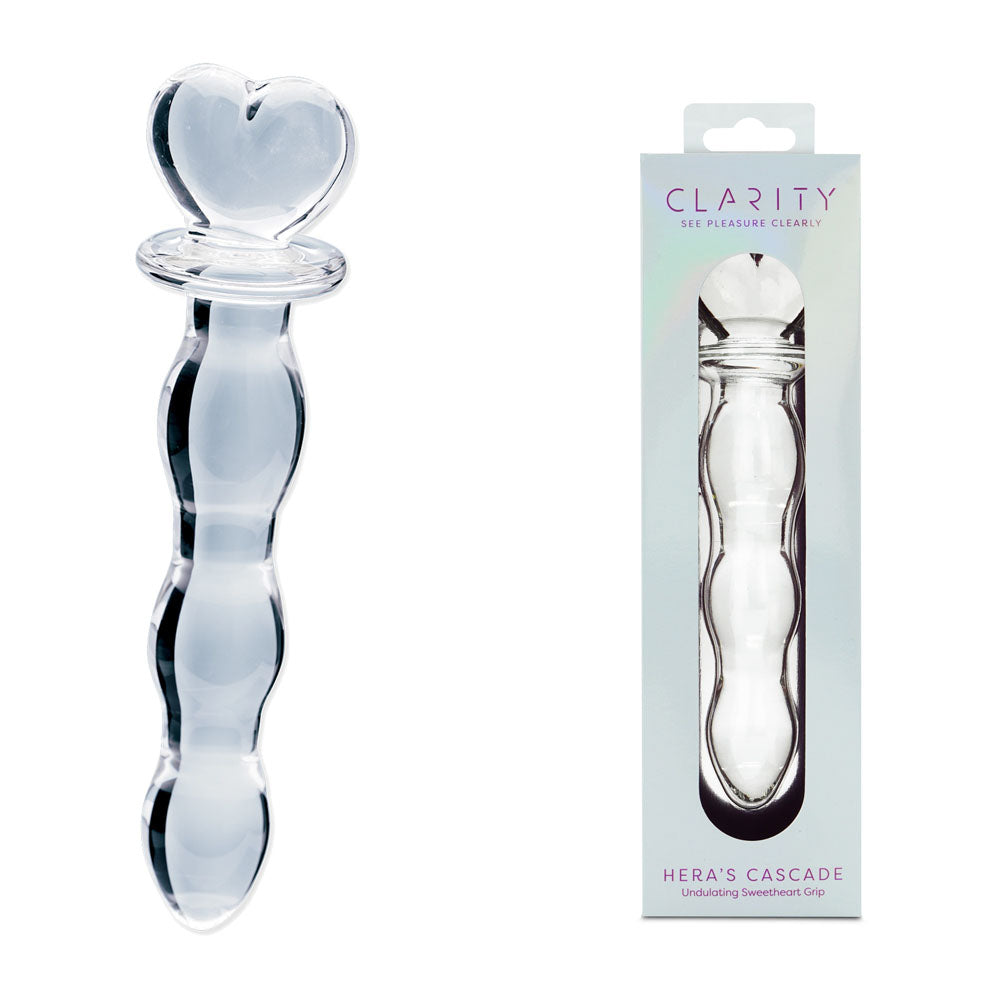 Creative Conceptions Clarity Heras Cascade  Glass Dildo 15cm Creative Conceptions Main image