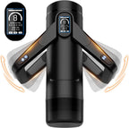 CyberSkin The Wing USB Rechargeable Thrusting & Massaging Auto Masturbator With Heater Black CyberSkin