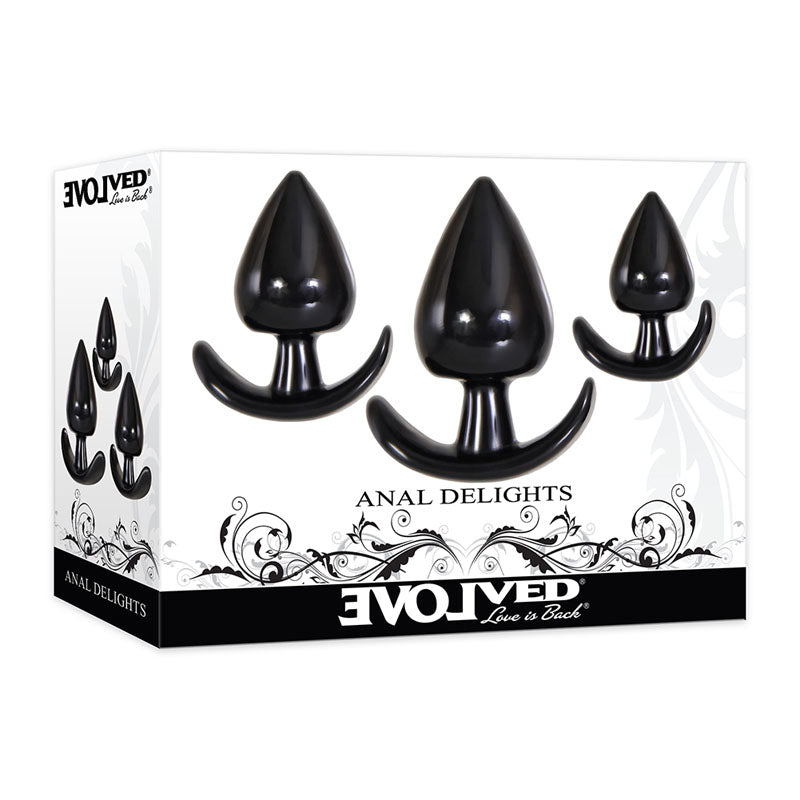 Evolved Anal Delights Butt Plugs Set Of 3 Sizes Secondary image
