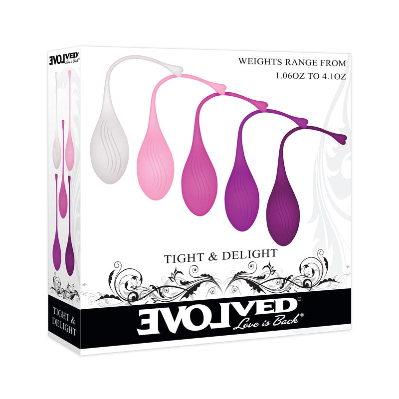 Evolved TIGHT & DELIGHT Kegel Trainer Set 5 Piece Kit Evolved Main image